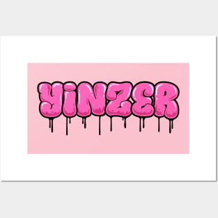 YINZER GRAFFITI (PINK) Posters and Art